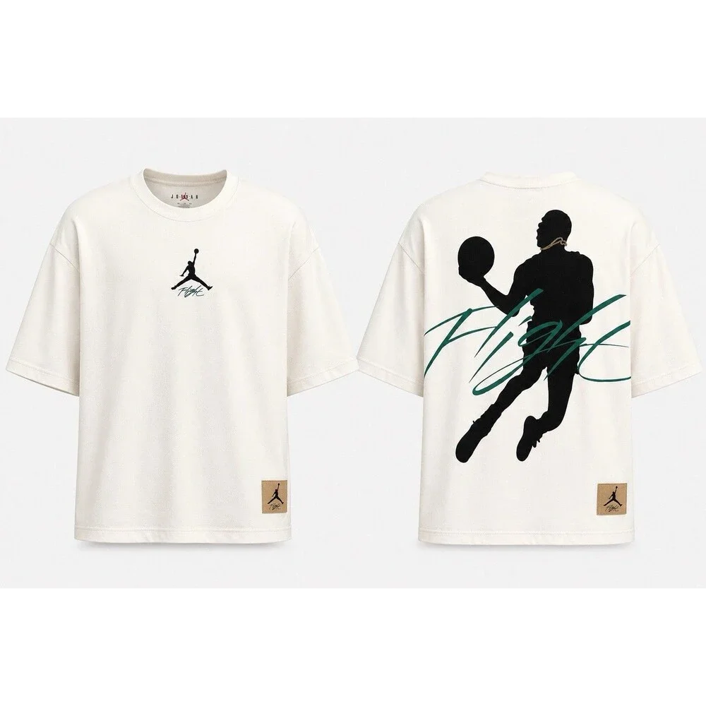 Jordan Flight Basketball Graphic T-Shirt White Size 2XL